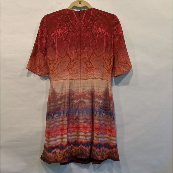 𝅺MATTHEW Williamson silk dress size 6 (10 UK) EUC - Picture 4 of 6
